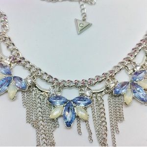 Brand new! Guess Silver Bib Necklace